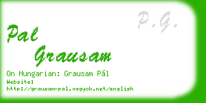pal grausam business card